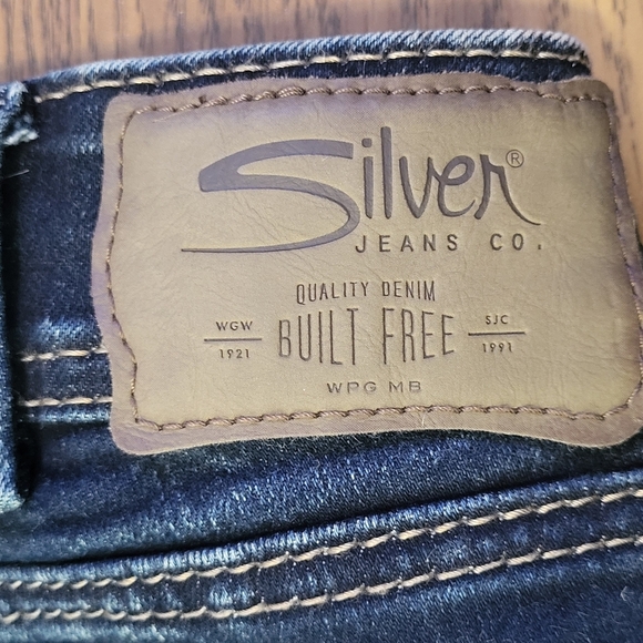 Women’s Silver Jeans Co. Dark Blue Ankle Cropped Skinny W31L25 Stretch Denim B72 - Picture 11 of 11